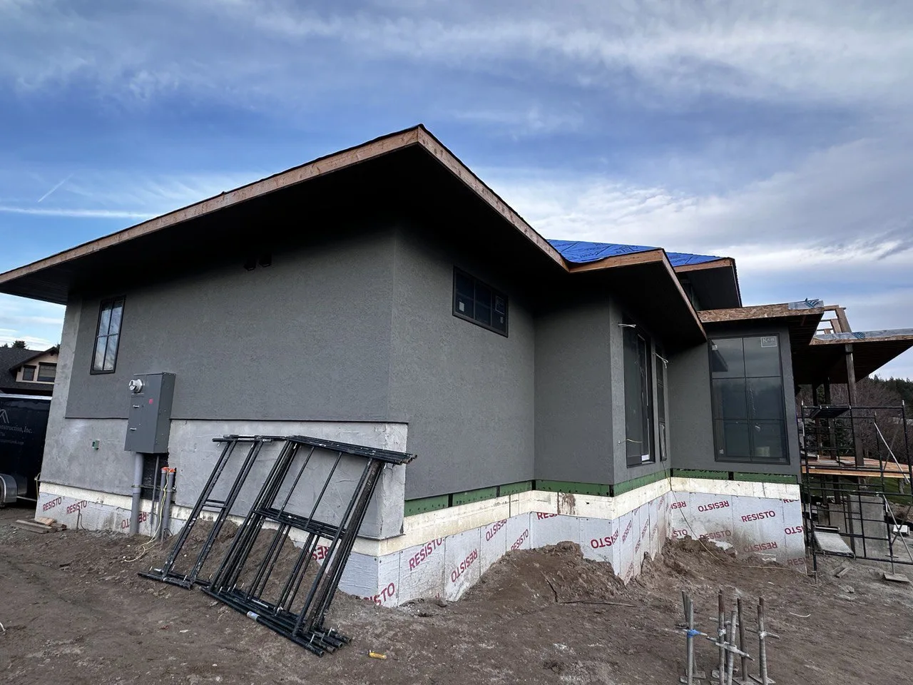Stucco finish exterior wall Kalispell MT